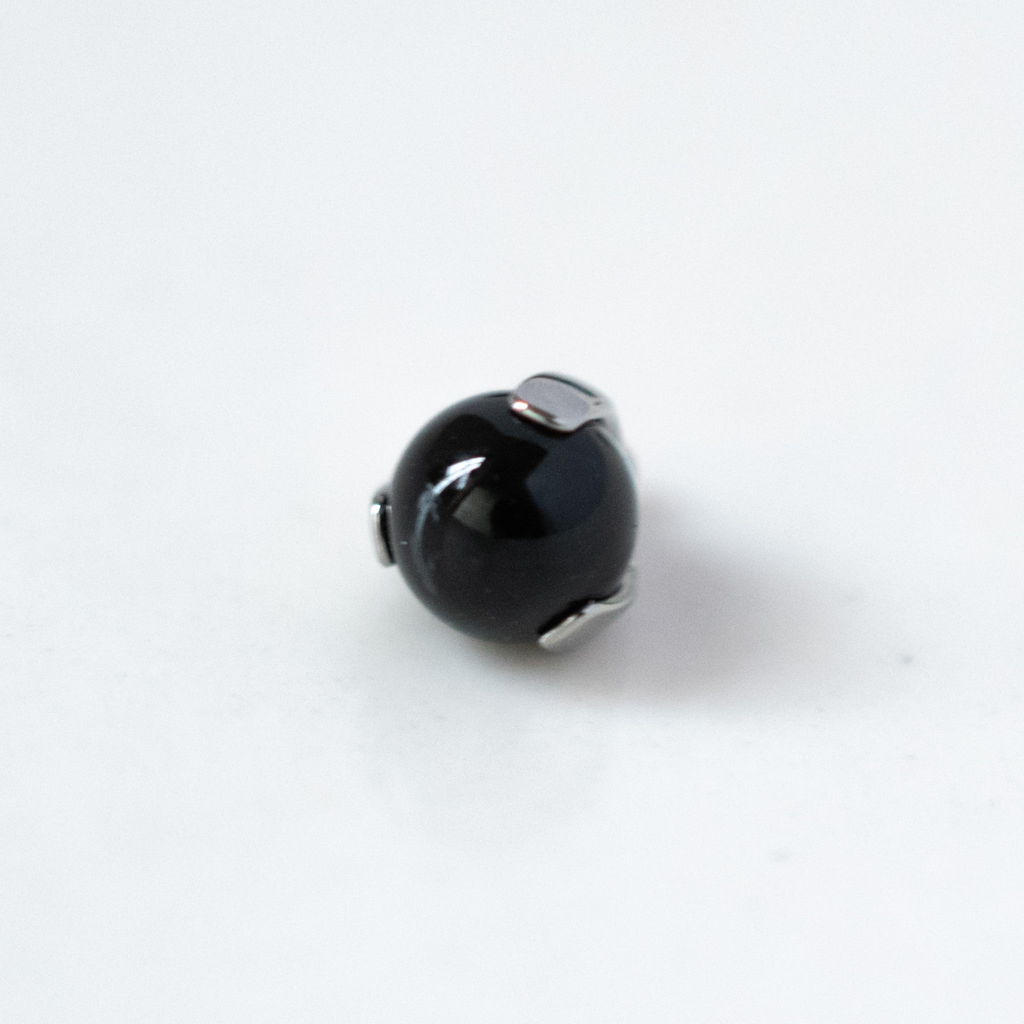 3-Prong Natural Stone Ball Threaded End (14g/12g)