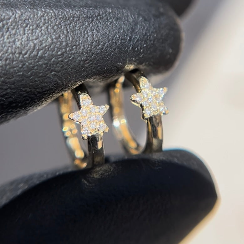 Diamond Star Hinged Ring