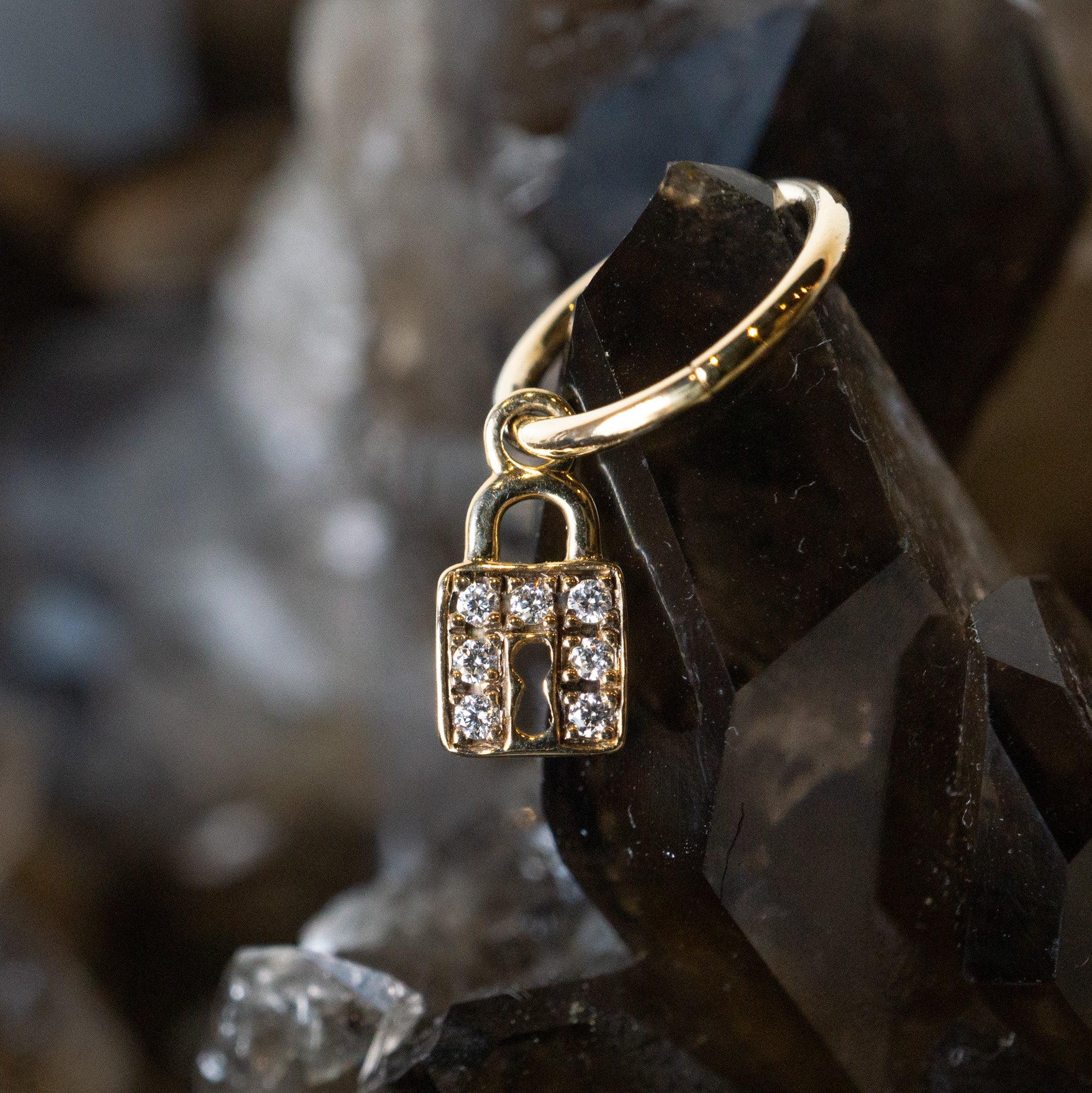 Diamond Lock Charm