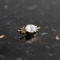 Oval Diamond Ray Threaded End