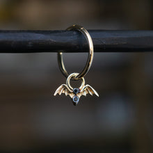 Load image into Gallery viewer, Bat Charm with Black Diamonds