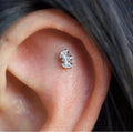 Marquise Fan Faceted Gem Threaded End