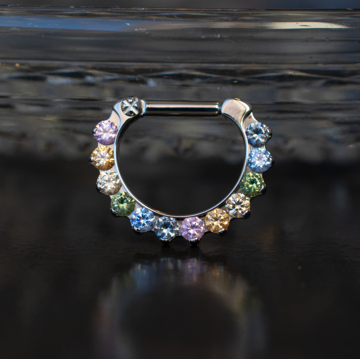 Pastel Rainbow CZ Odyssey Clicker