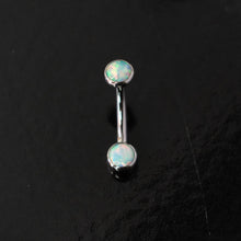 Load image into Gallery viewer, Fauxpal Cabochon Gem Navel Curve