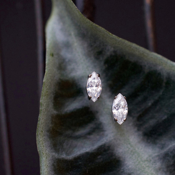 Marquise CZ Threaded End