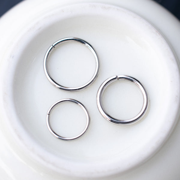 Stainless Steel Seam Ring (20g-16g)