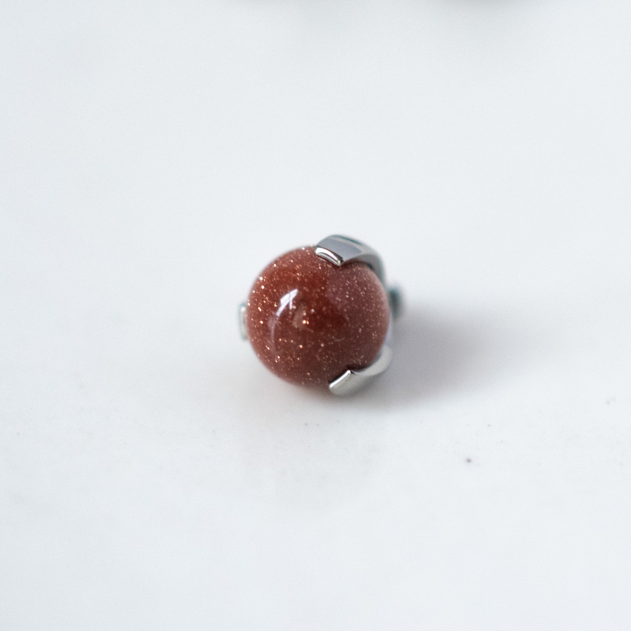 3-Prong Natural Stone Ball Threaded End (14g/12g)