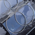 Silver Endless Hoops