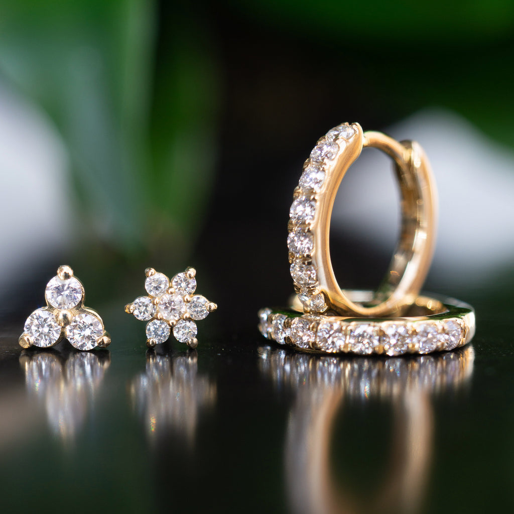 Diamond Half Eternity Hinged Ring