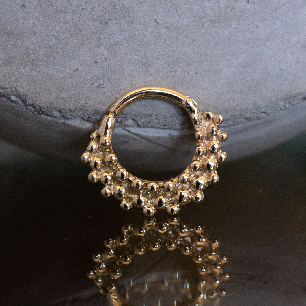 Beaded Stack Hinged Ring