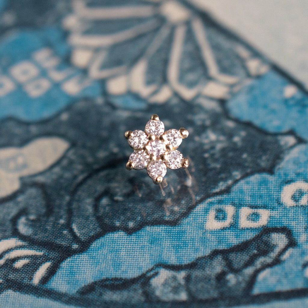 Diamond Flower Cluster End