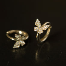 Load image into Gallery viewer, Butterfly Diamond Pavé Hinged Ring