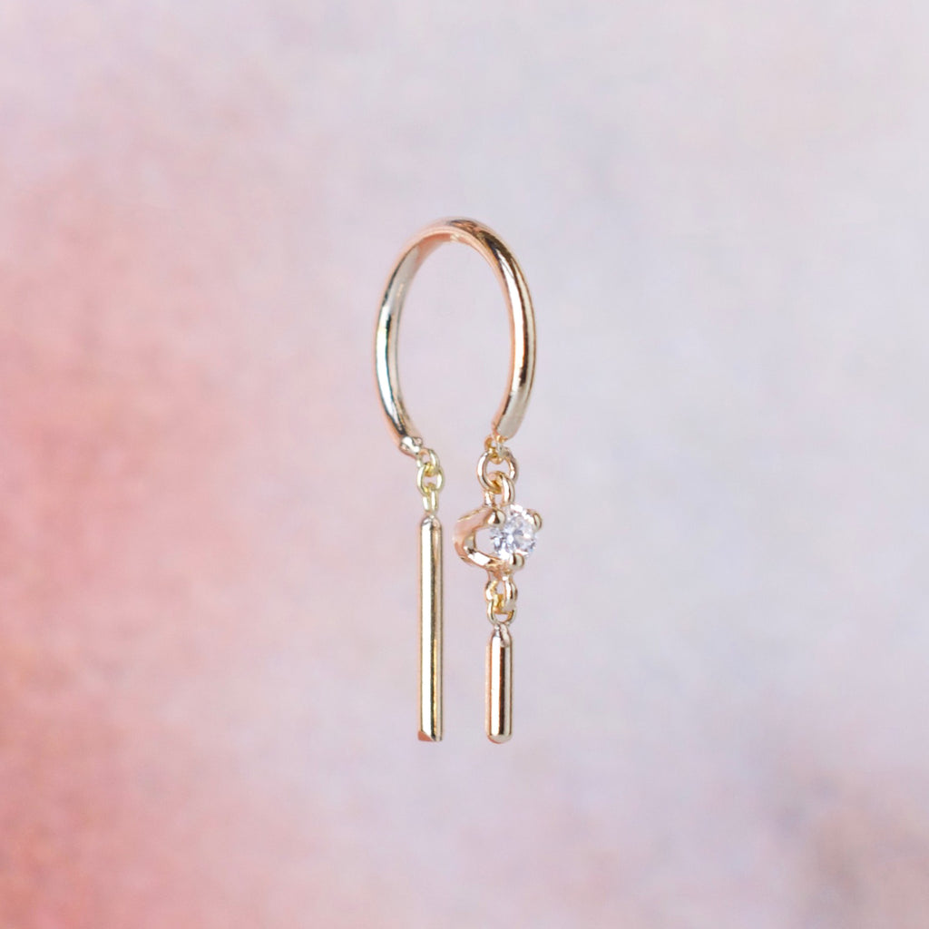 Diamond Baby Chime Earring