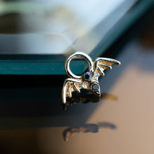 Load image into Gallery viewer, Bat Charm with Black Diamonds