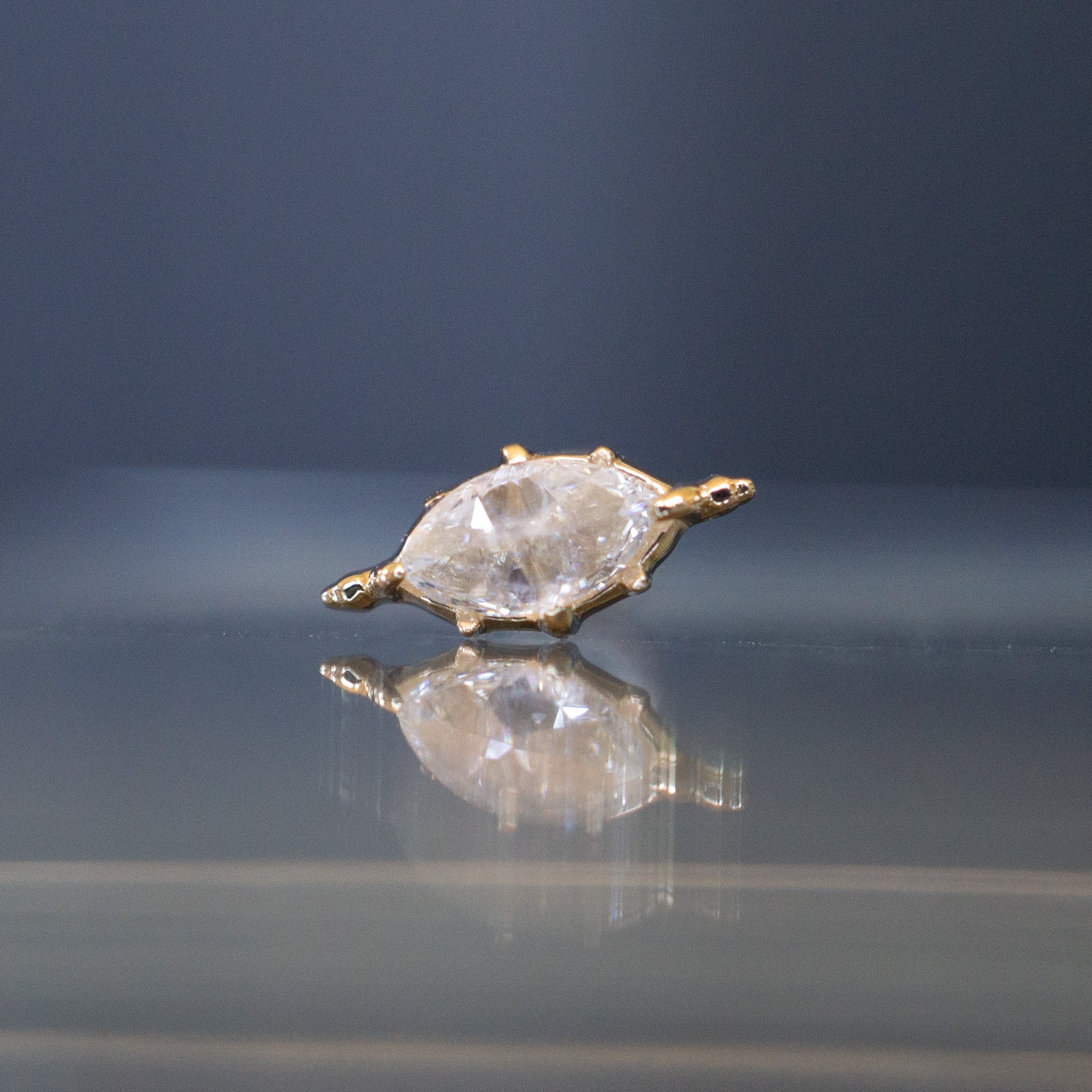 Beaded Marquise Diamond Threaded End