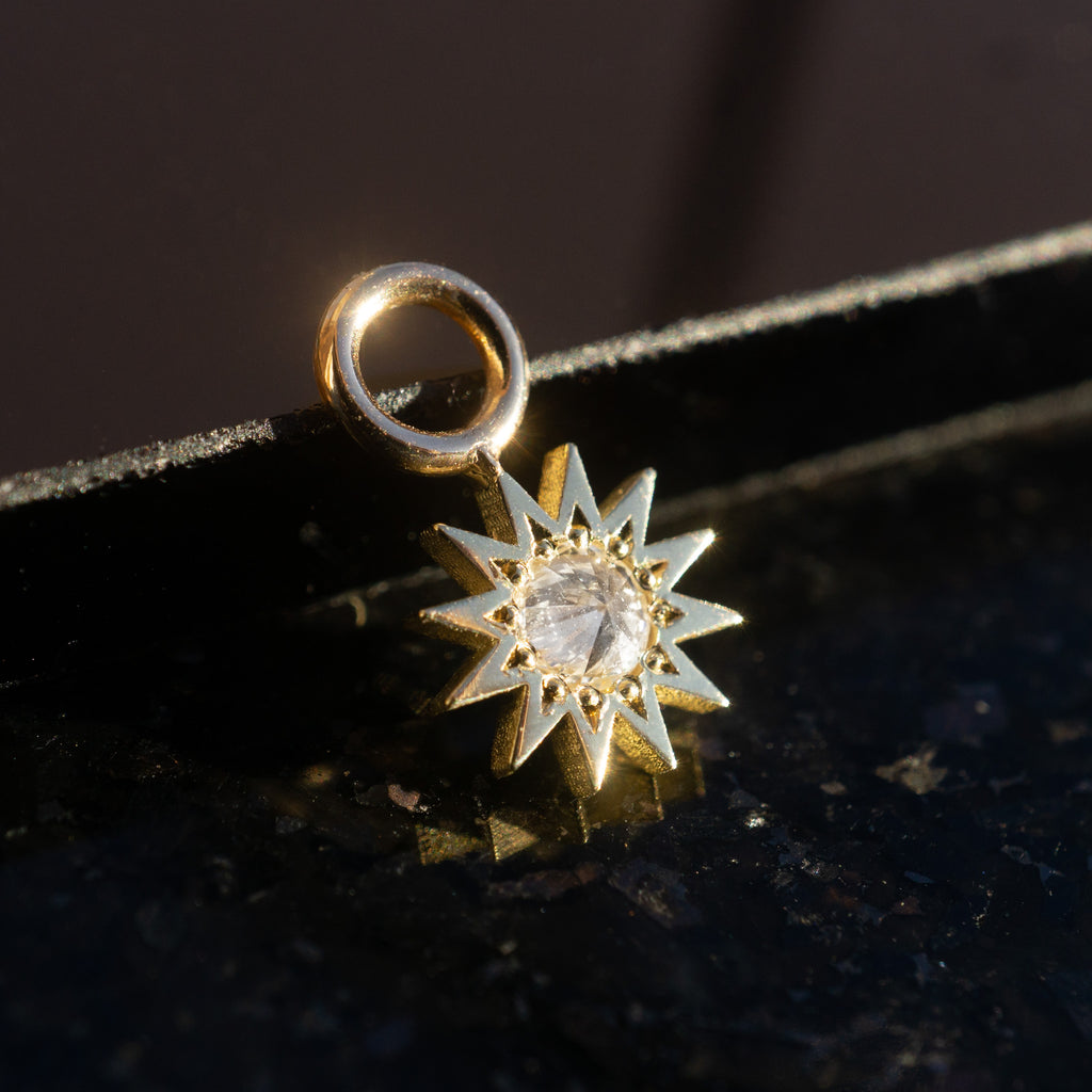 Inverted Diamond Spur Charm