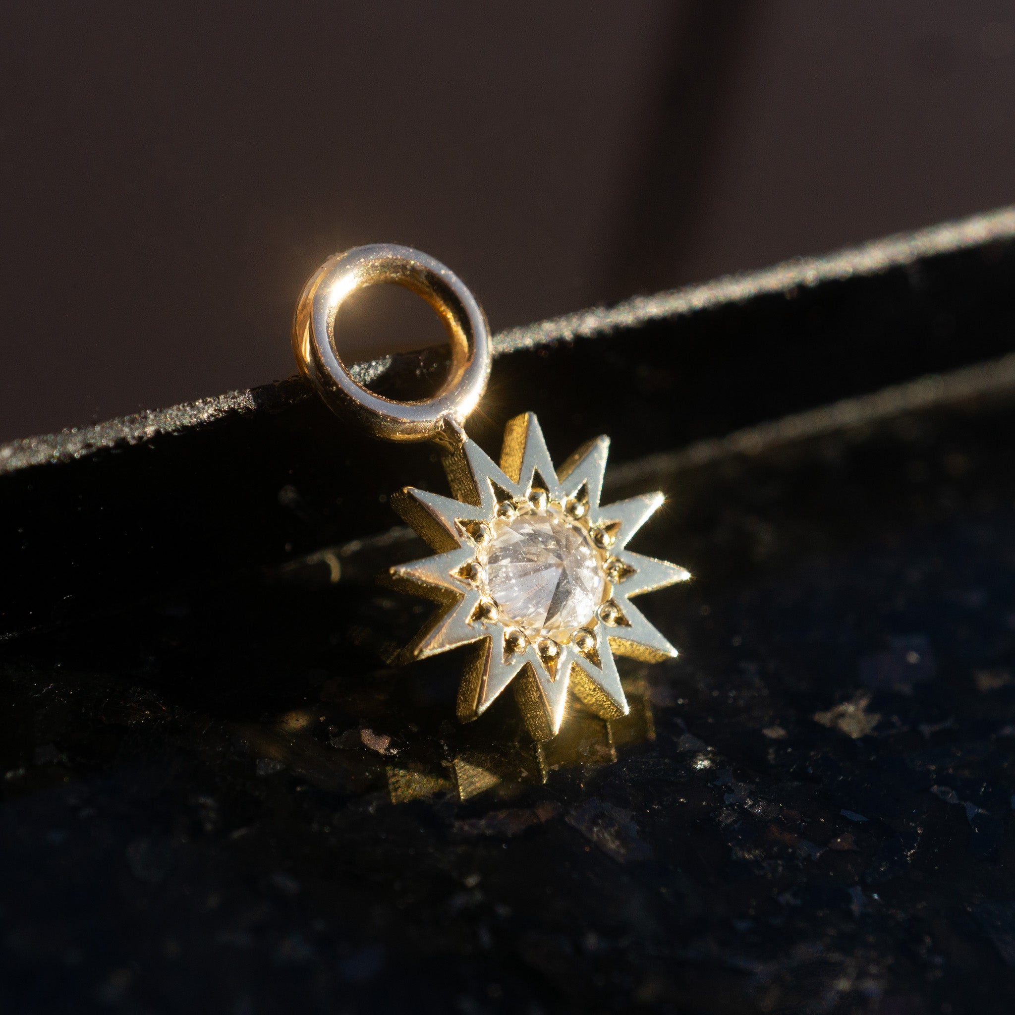 Inverted Diamond Spur Charm