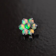 Load image into Gallery viewer, Medium Opal Flower Threaded End