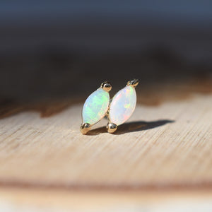 Double Zuri Marquise Opal Pin End