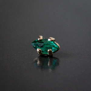 Emerald Prong Marquise Threaded End