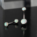 Fauxpal Cabochon Gem Navel Curve