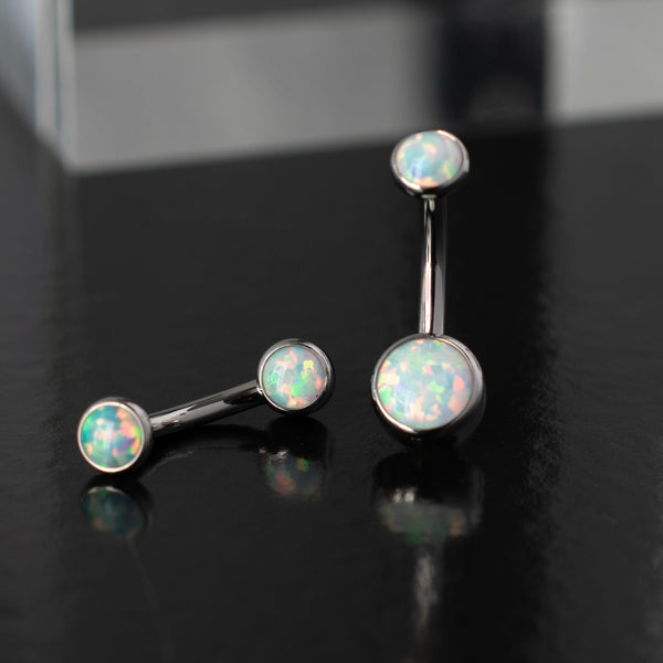 Fauxpal Cabochon Gem Navel Curve