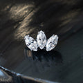 Marquise Fan Faceted Gem Threaded End