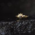 Blaze Fixed Bead Ring