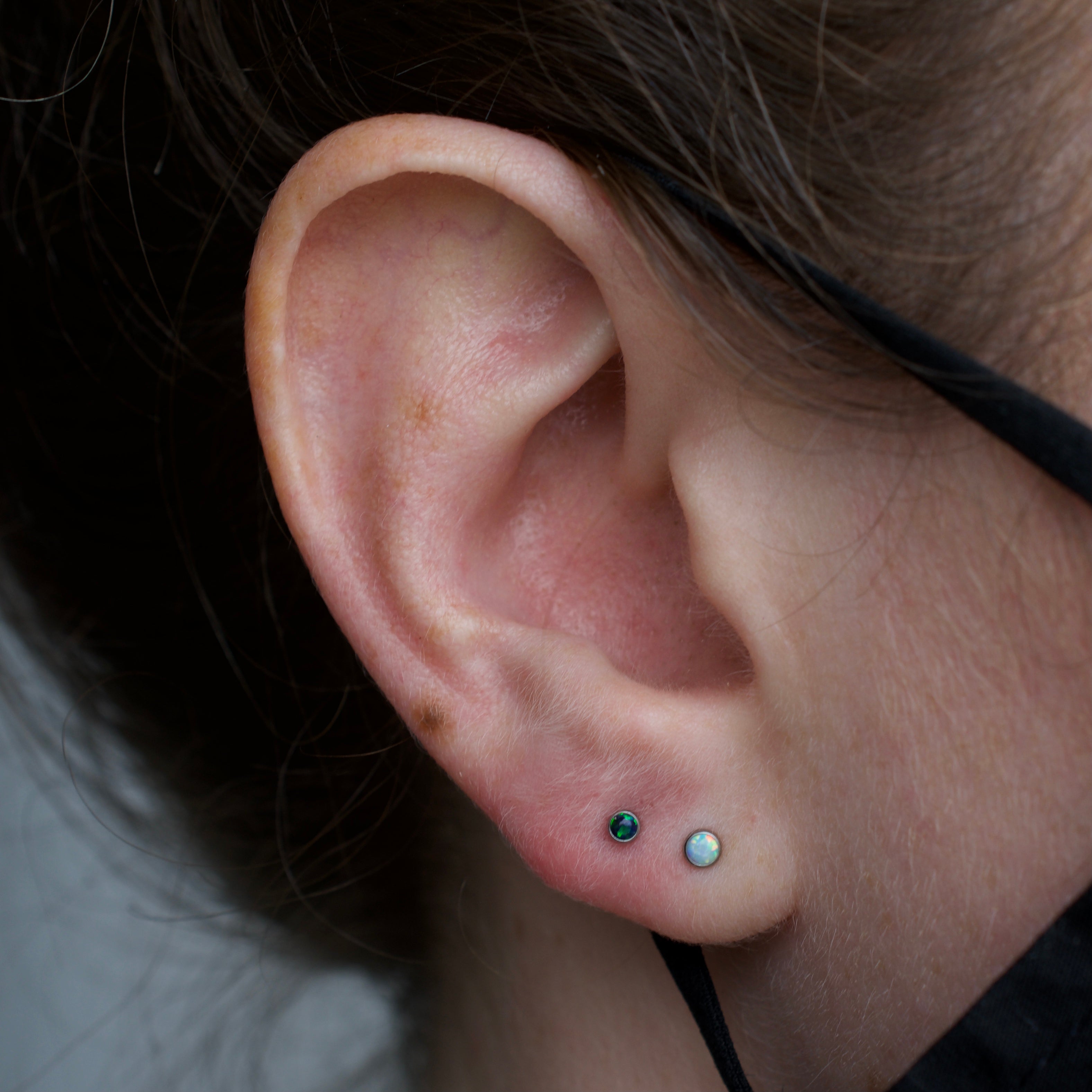 16g Cabochon Fauxpal Gem Threaded End