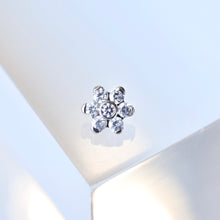 Load image into Gallery viewer, Medium Gem Flower Threaded End