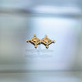 Double Diamond Threaded End - NO STONES