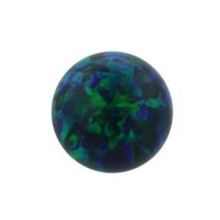 Load image into Gallery viewer, 16g Cabochon Fauxpal Gem Threaded End