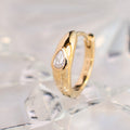 Pear Diamond Hinged Ring